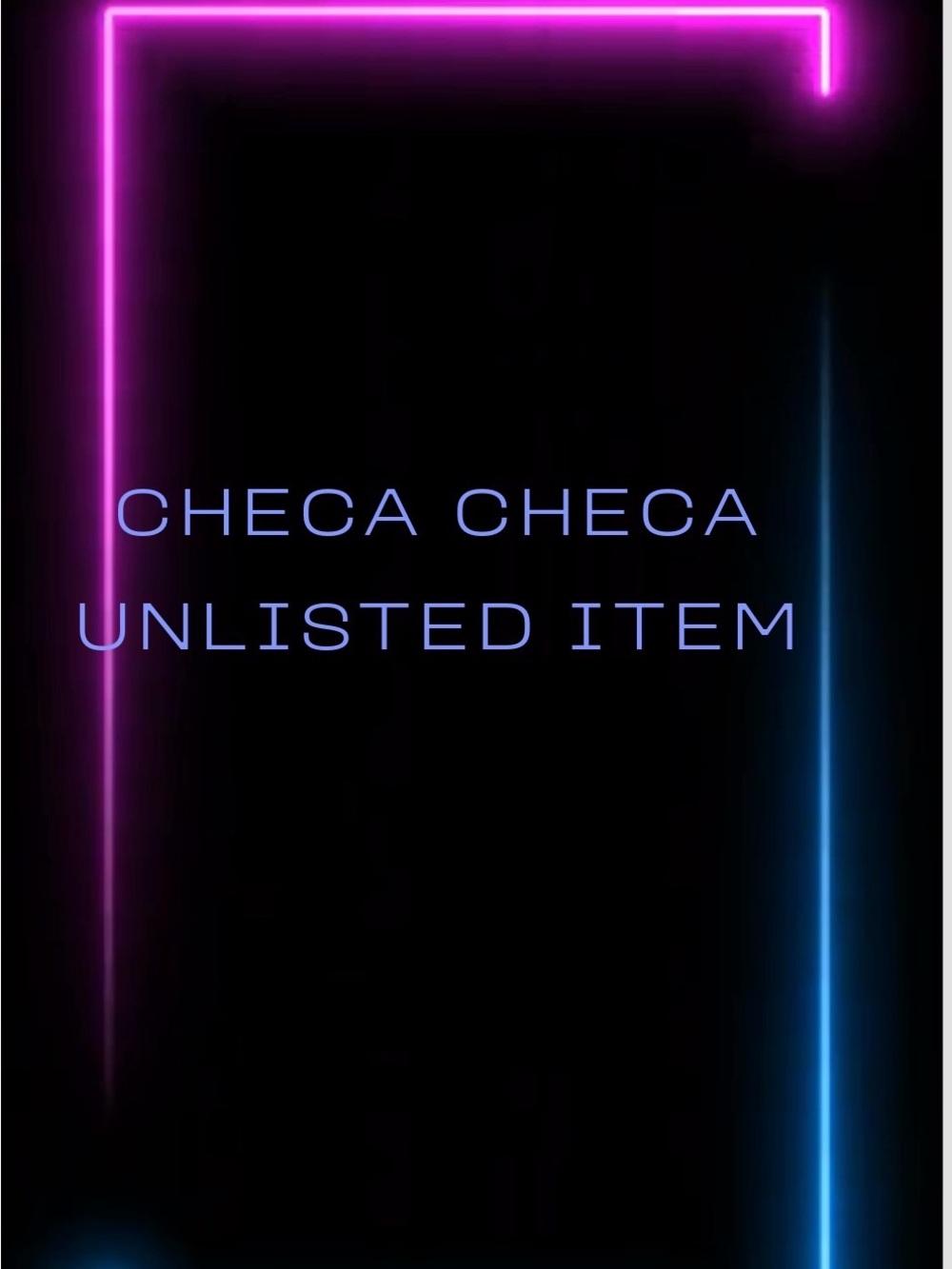 Unlisted item purchased